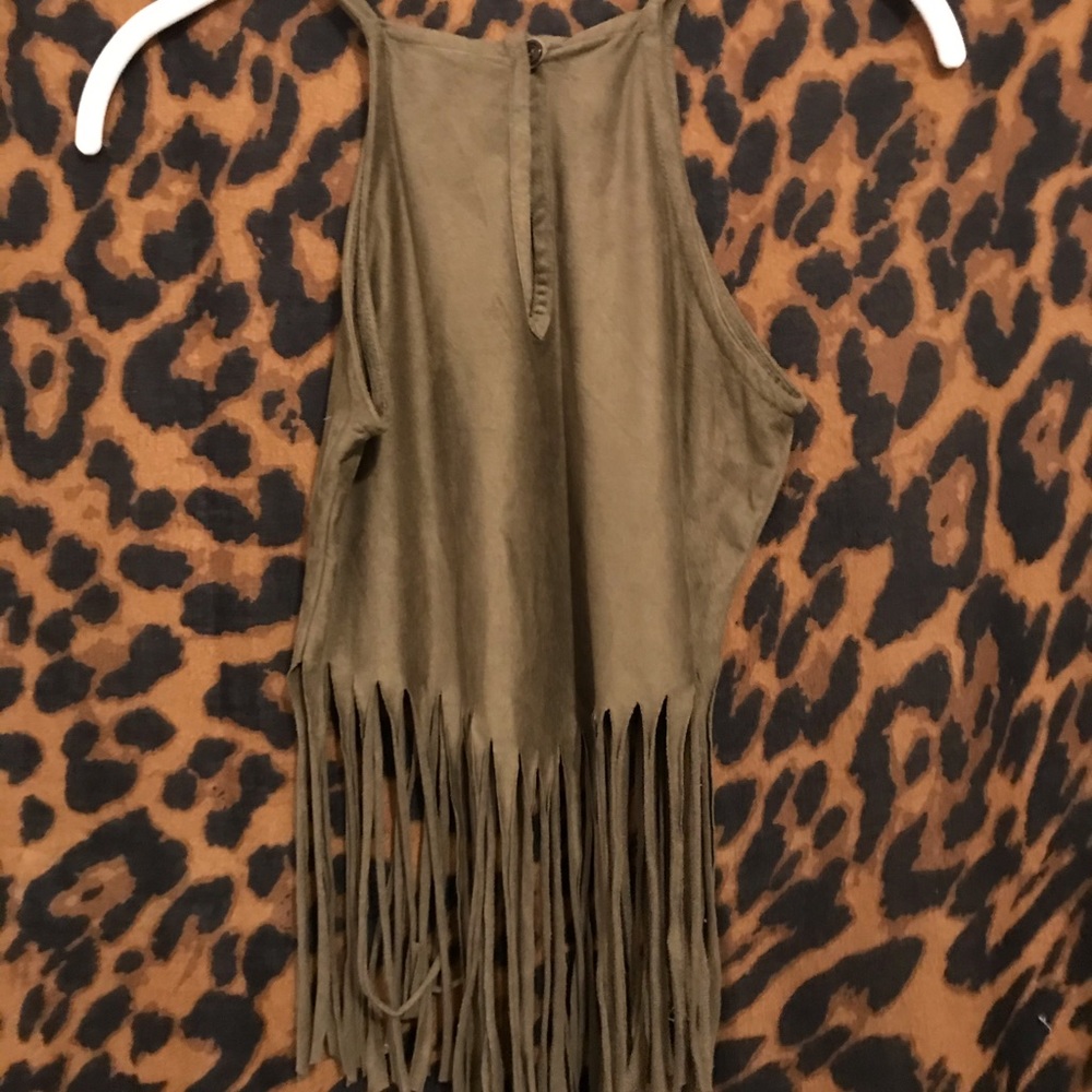 Crop Fringe Top